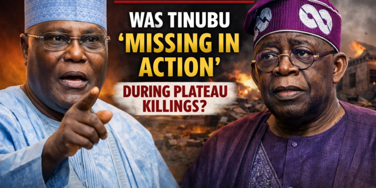 Atiku Fires Shot: Was Tinubu ‘Missing in Action’ During Plateau Killings?