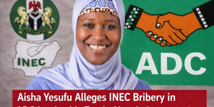 Aisha Yesufu Alleges INEC Bribery in ADC Leadership Tussle Ahead of 2027 Elections
