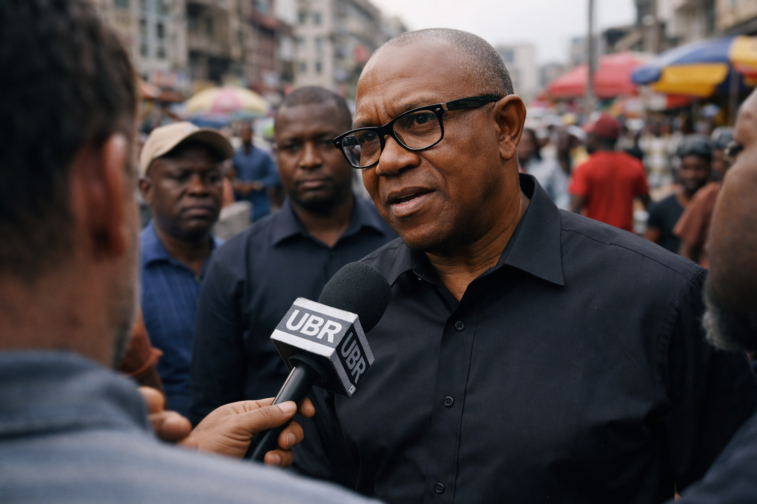 Peter Obi in a street interview