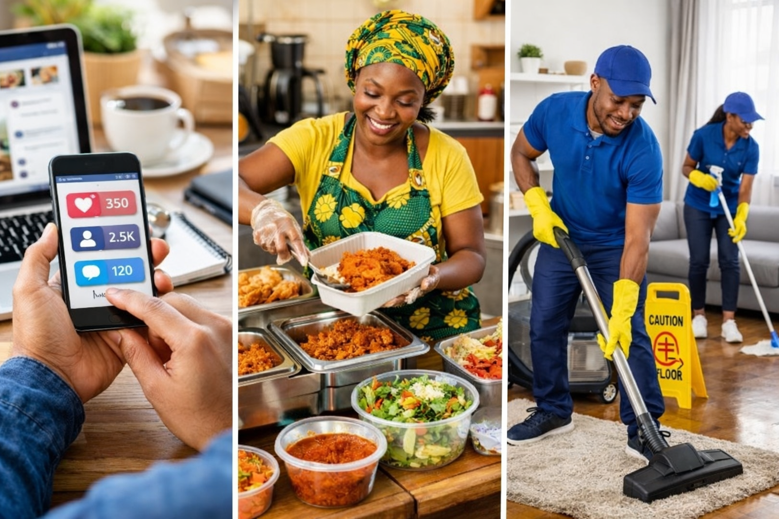 Collage of low-capital business activities in Nigeria